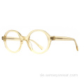 Vintage Round Design Unisex Acetat optische Rahmenbrille